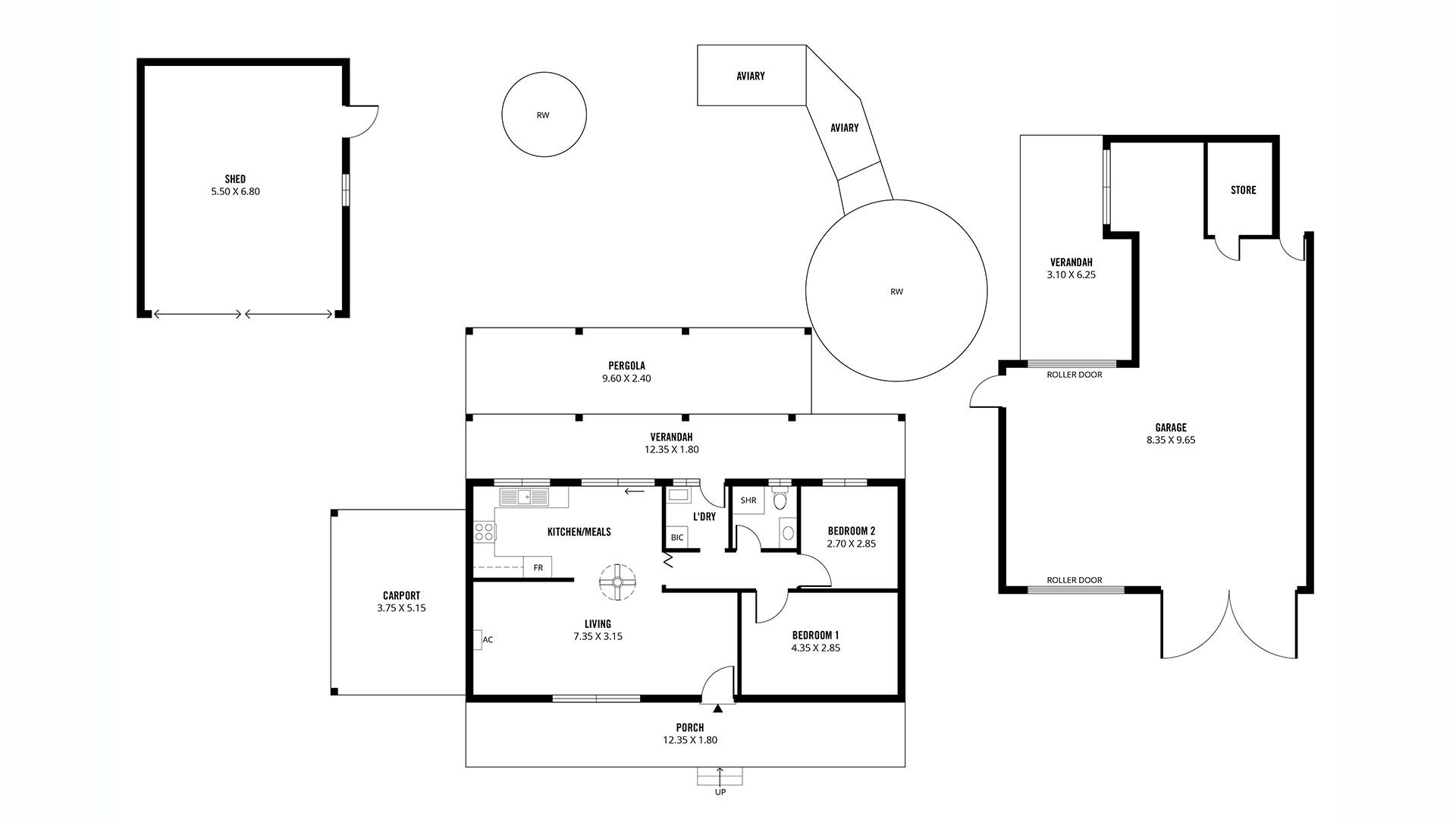2D floor plans for real estate