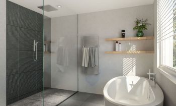 3D render bathroom interior